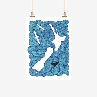 Tea towel - Ali Davies - Earth Sea Sky