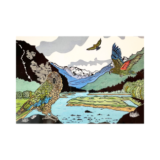 Card - Kea Mt Aspiring National Park