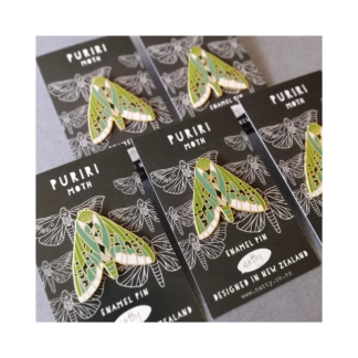 Enamel Pin - Puriri Moth
