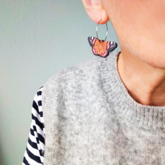 Earrings - Red Admiral