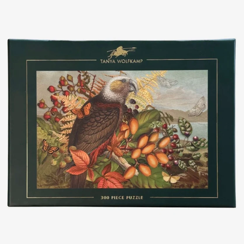 Jig-saw Puzzle - Vintage Kākā 300 pce - Tanya Wolfkamp