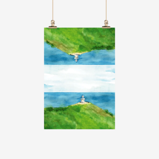 Tea towel - Ali Davies - Cape Reinga/Te Rerenga Wairua