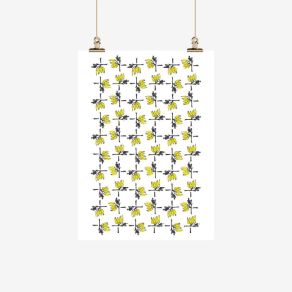 Tea towel - Ali Davies - Kowhai Weave