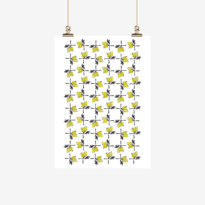 Tea towel - Ali Davies - Kowhai Weave