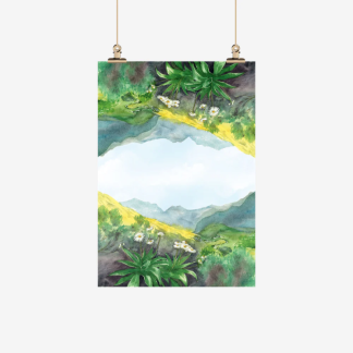 Tea towel - Ali Davies - South Island Mountain Daisy