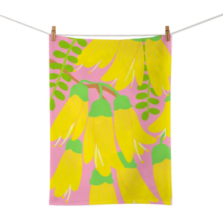 Tea Towel - Bright Kowhai