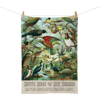 Tea Towel - Native Birds of New Zealand